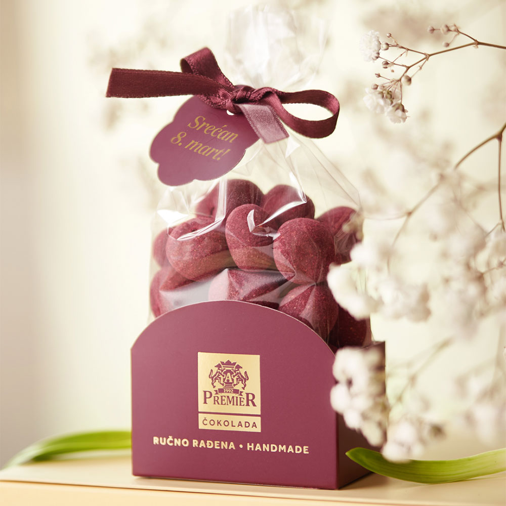 Draže liofilizovana malina u mlečnoj čokoladi 125g - Слика 2