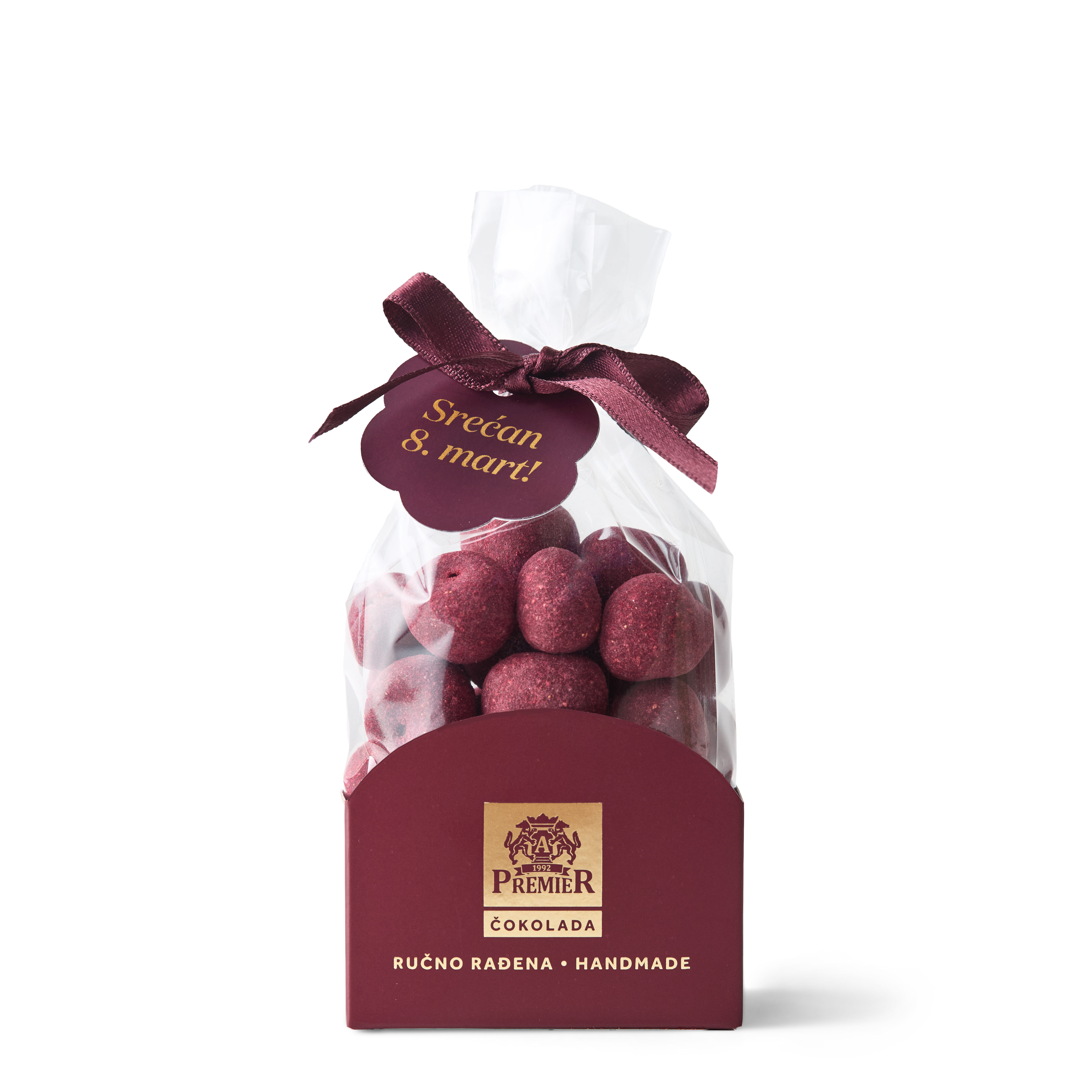 Draže liofilizovana malina u mlečnoj čokoladi 125g